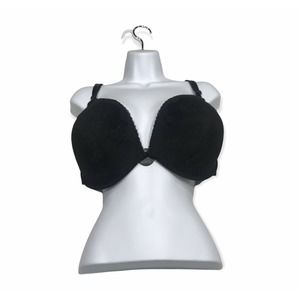 Smart & Sexy Bra 44DD 44E Black Lace Shapes & Smooths Underwire Black NWOT